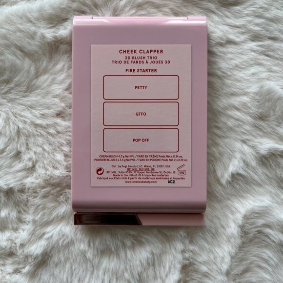 ONE/SIZE Cheek Clapper 3D Blush Trio Palette - Fire Starter - Picture 5 of 9